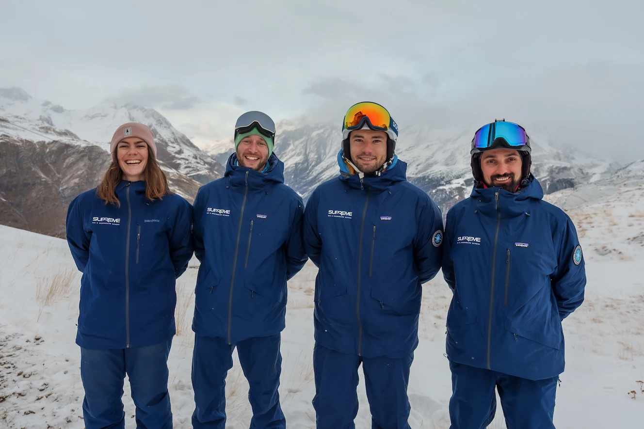 Team of ski coaches